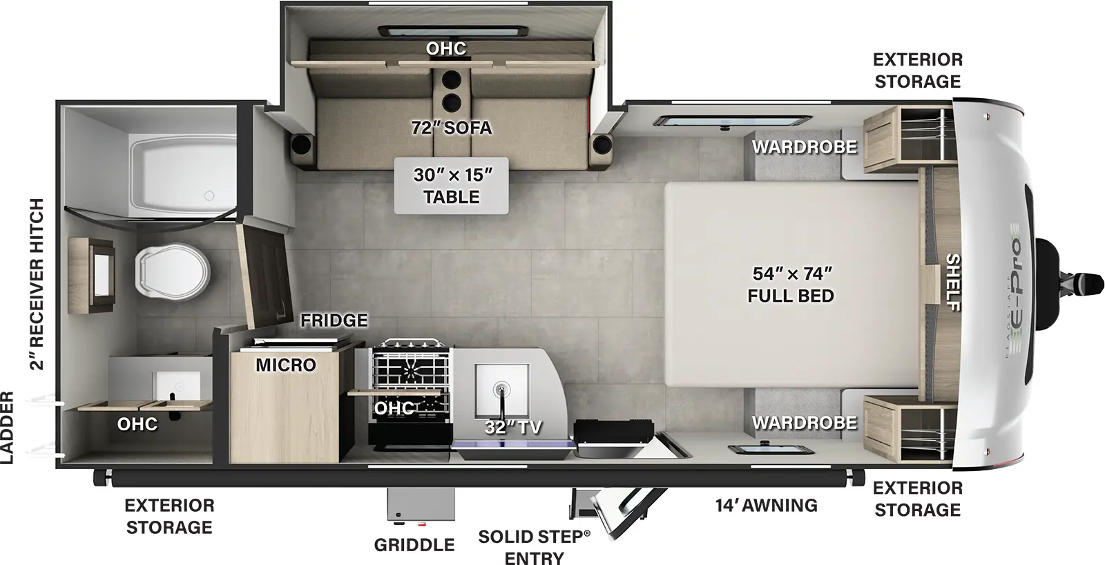 Flagstaff E Pro E20FBS Floorplan